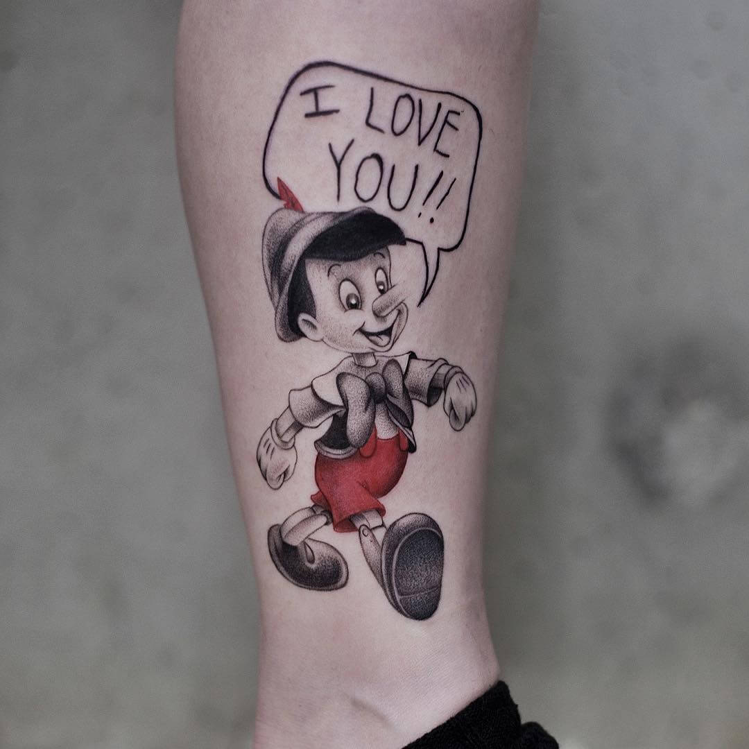 Disney Pinocchio tattoo